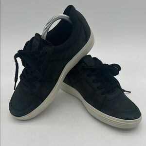 Ecco Nubuck Men's Black Casual Sneakers Size 5.5